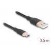 Cavo USB DeLOCK 81225 0,5 m USB A USB C nero