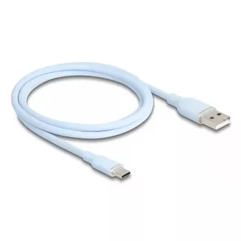 Cavo USB DeLOCK USB 2.0 1 m USB A USB C blu 81222