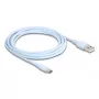 Cavo USB DeLOCK USB 2.0 2,5 m USB A USB C blu