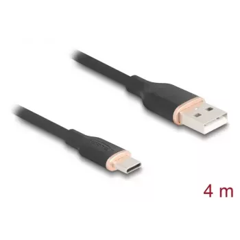 Cavo USB DeLOCK USB 2.0 4 m USB A USB C nero 81228