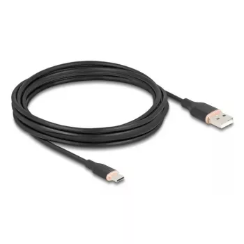 Cavo USB DeLOCK USB 2.0 4 m USB A USB C nero 81228