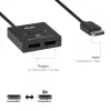 Switch DisplayPort 2 in 1 bidirezionale CLUB3D CSV-1009 — 2 uscite DisplayPort, 8K@60Hz, nero