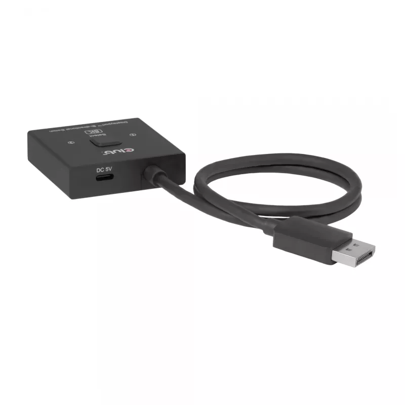 Switch DisplayPort 2 in 1 bidirezionale CLUB3D CSV-1009 — 2 uscite DisplayPort, 8K@60Hz, nero