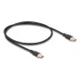 Cavo USB DeLOCK USB 2.0 0,5 m USB-C nero 81237