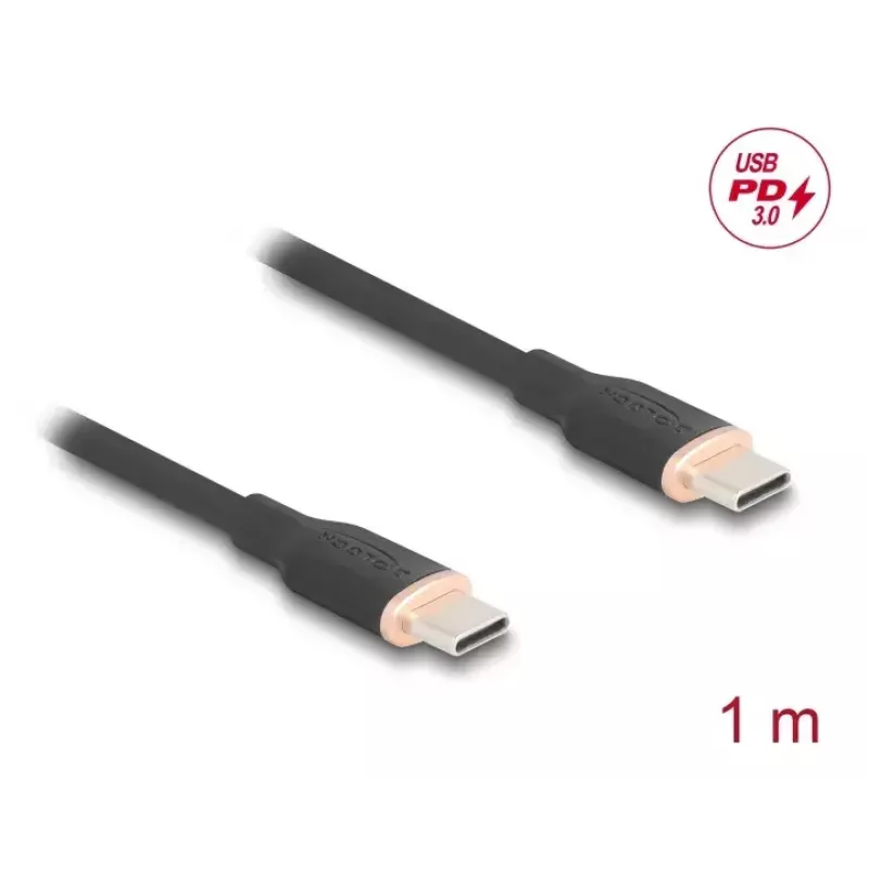 Cavo USB DeLOCK USB 2.0 1 m USB C nero 81238