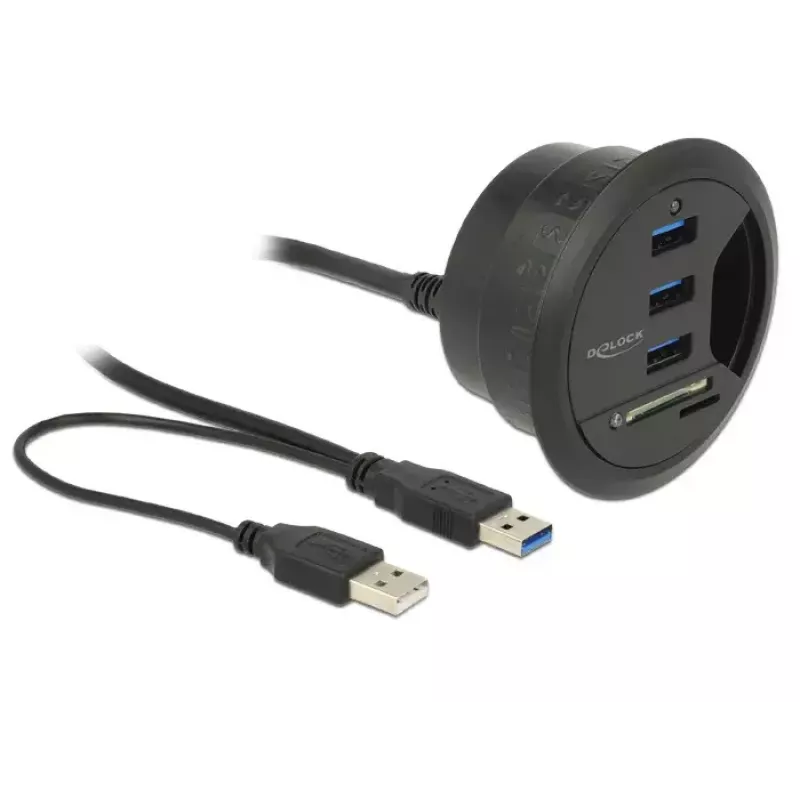 Presa a scomparsa DeLOCK 62869 nero