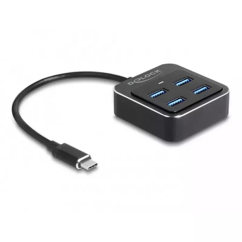 Hub DeLOCK USB 3.2 Gen 2 USB Type-C 4 x USB Type-A 10 Gbps