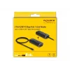 DeLOCK hub USB 3 porte 10 Gbps con lettore SD Micro SD Type-C cavo 60 cm
