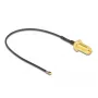 Cavo coassiale DeLOCK 12654 0,1 m RP-SMA MHF 4L LK nero