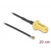 Cavo coassiale DeLOCK 12656 0,2 m RP-SMA MHF 4L LK nero