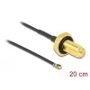 Cavo coassiale DeLOCK 12657 0,2 m RP-SMA MHF 4L LK nero