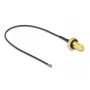 Cavo coassiale DeLOCK 12657 0,2 m RP-SMA MHF 4L LK nero