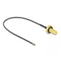 Cavo coassiale DeLOCK 12663 0,2 m SMA MHF 4L LK nero