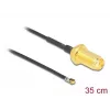 Cavo coassiale DeLOCK 12664 0,35 m SMA MHF 4L LK nero