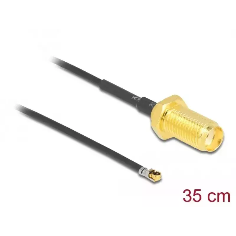 Cavo coassiale DeLOCK 12664 0,35 m SMA MHF 4L LK nero