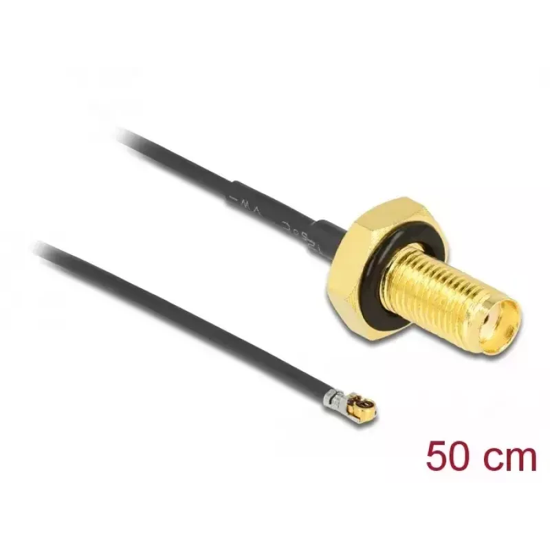 Cavo coassiale DeLOCK 12667 0,5m SMA MHF 4L LK nero
