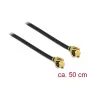 Cavo coassiale DeLOCK 89611 0,5 m MHF (I-PEX) nero oro