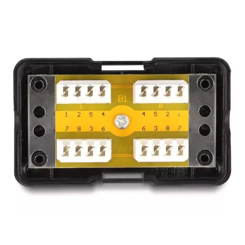 DeLOCK Presa di rete LSA Cat.6 nero metallo plastica 41mm 69mm 26mm