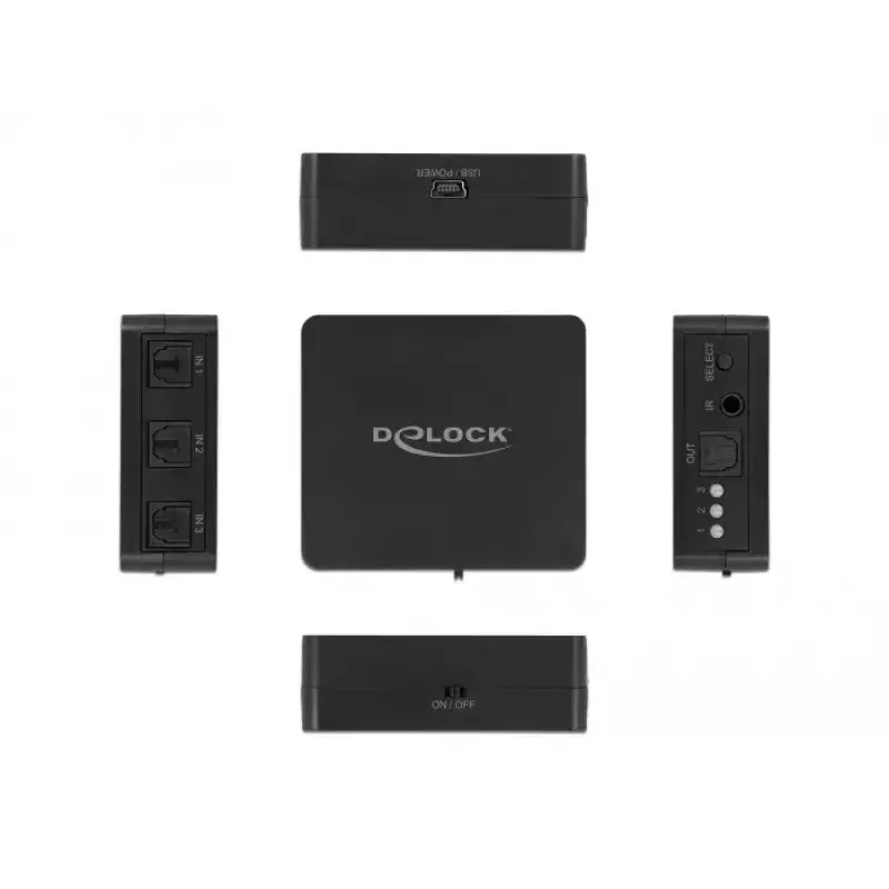 Switch S/PDIF TOSLINK DeLOCK 63395