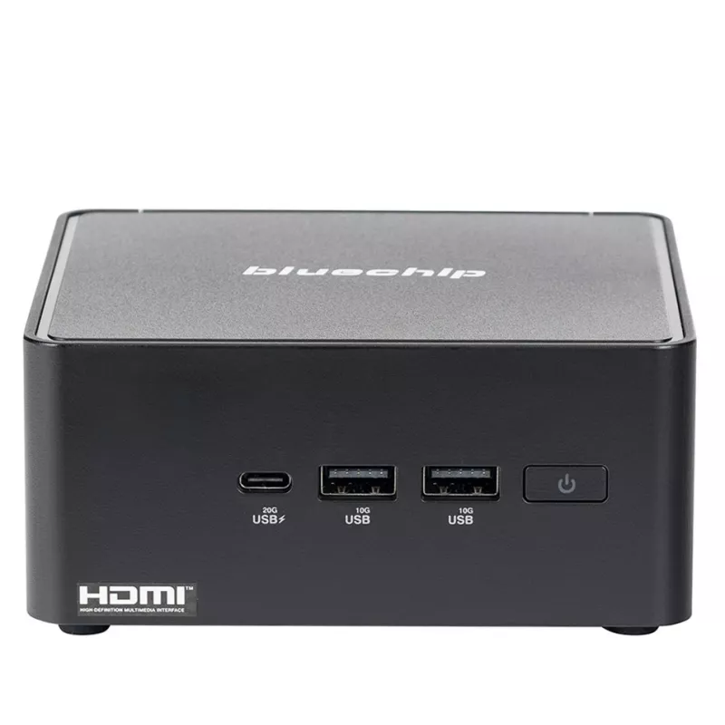 bluechip BUSINESSline M1435 Intel Core 3 100U 8 GB DDR5-SDRAM 500 GB SSD Windows 11 Pro Mini-PC nero