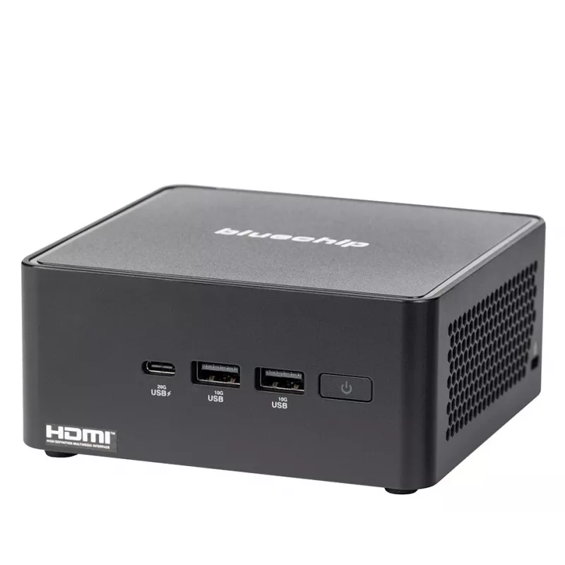 bluechip BUSINESSline M1435 Intel Core 3 100U 8 GB DDR5-SDRAM 500 GB SSD Windows 11 Pro Mini-PC nero