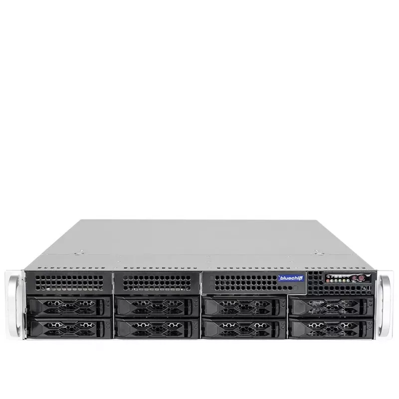 bluechip SERVERline R42316s rack 2 HE, processore Intel® Xeon® Silver 4410Y / 2.00 GHz, modulo TPM, 32 GB DDR5, 2 x 960 GB SSD, 2 x 10 Gigabit Ethernet