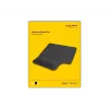 DeLOCK tappetino mouse ergonomico con poggiapolsi in gel per mancini nero