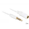 Cavo audio DeLOCK 3,5 mm 2 m bianco