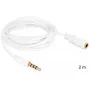 Cavo audio DeLOCK 3,5 mm 2 m bianco