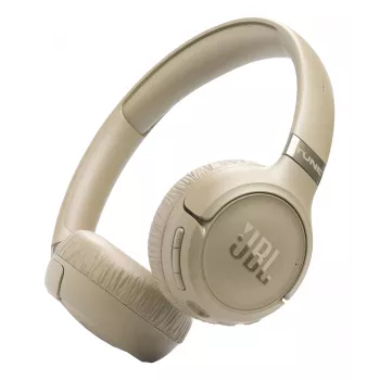 Headset JBL Tune 680NC, con filo e wireless (Bluetooth, USB-C), circumaurale, archetto, beige, 20–20000 Hz, 161 g