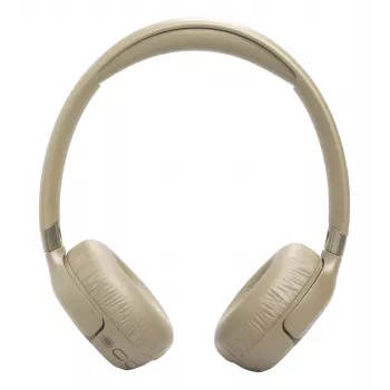 Headset JBL Tune 680NC, con filo e wireless (Bluetooth, USB-C), circumaurale, archetto, beige, 20–20000 Hz, 161 g