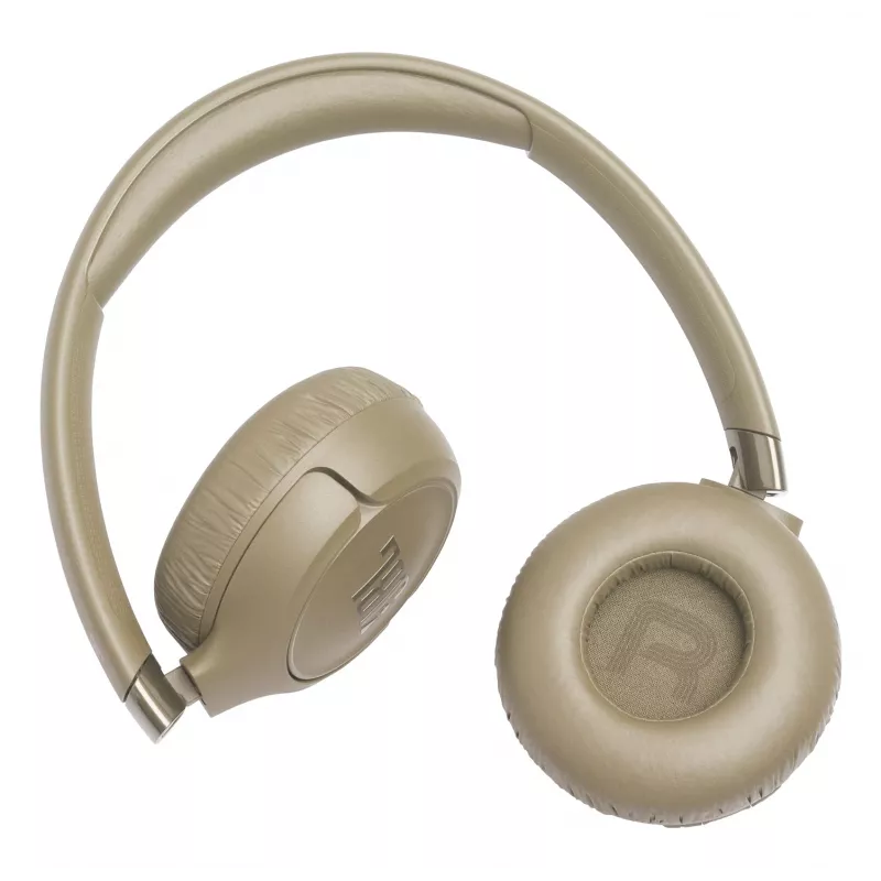 Headset JBL Tune 680NC, con filo e wireless (Bluetooth, USB-C), circumaurale, archetto, beige, 20–20000 Hz, 161 g
