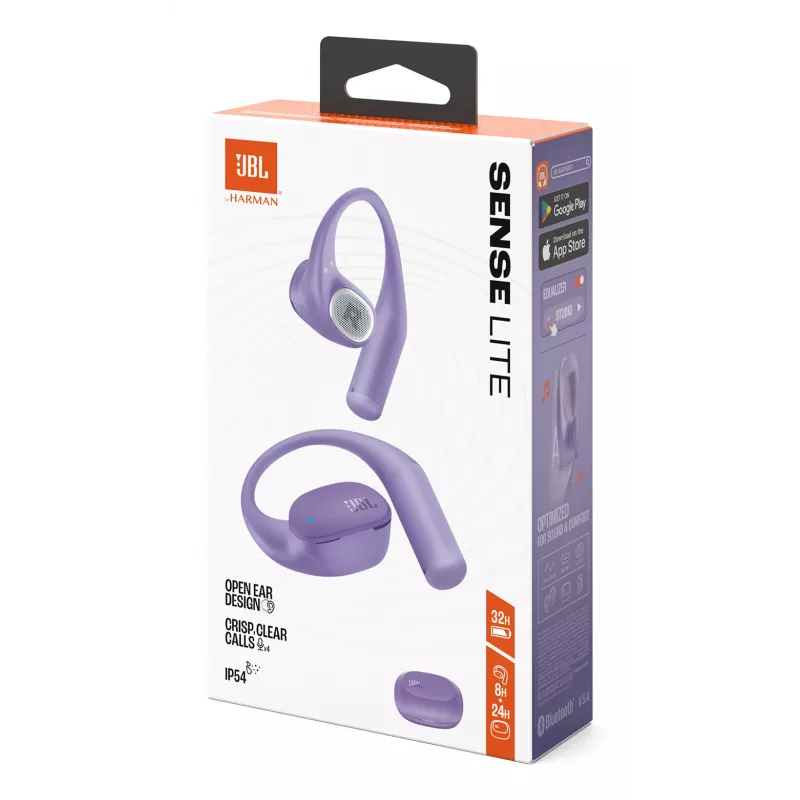 JBL Sense Lite headset wireless ad archetto musica Bluetooth viola