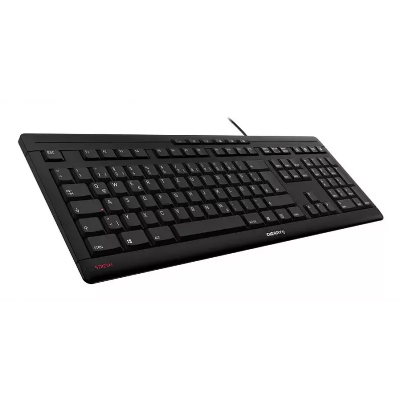 Tastiera CHERRY STREAM Home/Office USB QWERTY portoghese nero grigio full-size 115 tasti