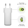 Caricabatterie da parete USB-C 45W d bramante re-charge Pro — per interni, 110–240V, bianco