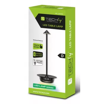 Techly I-LAMP-TABLE3 Lampada da tavolo Modulo LED SMD 1 W LED SMD D Nero