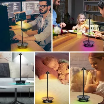 Techly I-LAMP-TABLE3 Lampada da tavolo Modulo LED SMD 1 W LED SMD D Nero