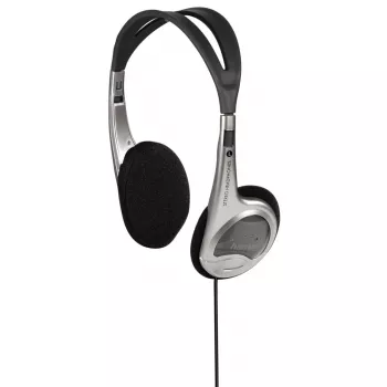 Hama HK-229 Cuffie Con filo Archetto Musica Nero, Argento
