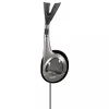 Hama HK-229 Cuffie Con filo Archetto Musica Nero, Argento