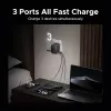UGREEN S550 adattatore da viaggio universale 65W, 2x USB-C + USB-A, 55001