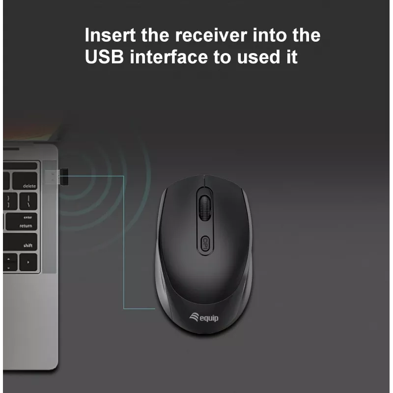 Mouse wireless Equip 4 tasti
