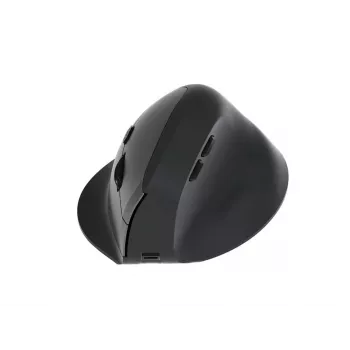 Mouse wireless verticale ergonomico EQUIP per destrimani, 1600 DPI, RF Wireless + Bluetooth, ricaricabile, 6 tasti, nero