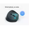 Mouse wireless verticale ergonomico EQUIP per destrimani, 1600 DPI, RF Wireless + Bluetooth, ricaricabile, 6 tasti, nero