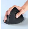 Mouse wireless verticale ergonomico EQUIP per destrimani, 1600 DPI, RF Wireless + Bluetooth, ricaricabile, 6 tasti, nero