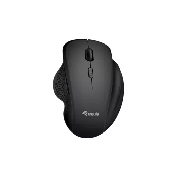 Mouse wireless dual mode ricaricabile EQUIP 6 tasti — per destrimani, ottico 1600 DPI, RF Wireless + Bluetooth, nero