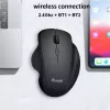 Mouse wireless dual mode ricaricabile EQUIP 6 tasti — per destrimani, ottico 1600 DPI, RF Wireless + Bluetooth, nero