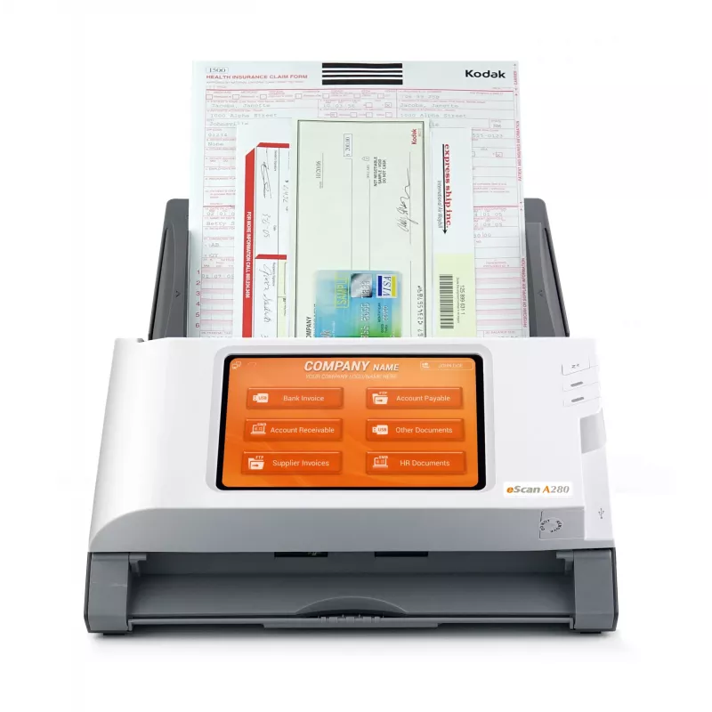 Scanner ADF Plustek eScan A280 Enterprise 600 x 600 DPI A4 nero, bianco