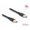 Cavo USB DeLOCK 81239 2,5 m USB-C nero USB 2.0 0,48 Gbit/s