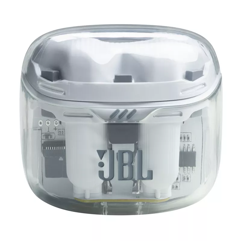 JBL Tune Flex Ghost Edition Headset True Wireless Stereo (TWS) In-ear Chiamate/Musica Bluetooth Trasparente, Bianco