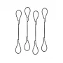 Supporti per adattatori cavo Lindy – confezione da 4, 0,15 m, poliammide, acciaio inox, nero